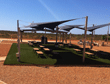 Artificial grass mining fly in camps