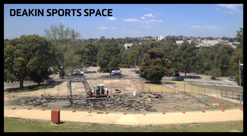 Deakin University artificial grass time lapse installation
