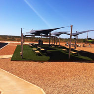 Synthetic grass for commercial mining