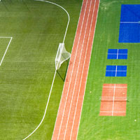 Synthetic turf laser levelling